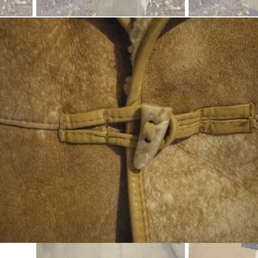 1970s SAWYER OF NAPA Boho Shearling Sheepskin S - Picture 6 of 7